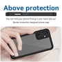 F�r Samsung Galaxy A15 TPU Acryl Schutz Handy H�lle Case Cover Schwarz