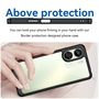 F�r Xiaomi Redmi 13C TPU / Acryl Schutz Handy H�lle Case Cover Schwarz