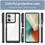 F�r Xiaomi Redmi Note 13 TPU / Acryl Handy H�lle Case Cover Schwarz