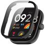 F�r Xiaomi Redmi Watch 4 Kunststoff Watch H�lle + Schutzglas Schwarz