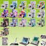 Fr verschiedene Tablet Modelle Tablet Motiv Muster 360 Grad Rotation Tasche Kunst-Leder Hlle Etuis Cover Schutz Case Zubehr