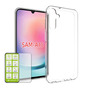 F�r Samsung Galaxy A15 Silikoncase TPU H�lle Transparent + H9 HartGlas 