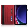 F�r Samsung Galaxy Tab S10 / S9 / S8 Ultra Baum Muster Kunstleder Schutz H�lle Cover Tasche Case Rot