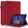 F�r Samsung Galaxy Tab A9 Baum Muster Kunstleder H�lle Case Tasche Rot