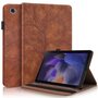 F�r Samsung Galaxy Tab A9 Baum Muster Kunstleder H�lle Tasche Braun
