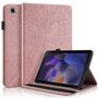 F�r Samsung Galaxy Tab A9 Plus Baum Muster Kunstleder Case Tasche Rosa