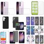 F�r Samsung Galaxy S24 Cover Handy Tasche Etuis TPU Hart Glas Panzer Folie AUSWAHL