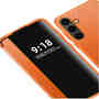 F�r Samsung Galaxy S24 Plus View Spiegel Smart Cover Wake UP Orange