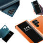 F�r Samsung Galaxy S24 Ultra View Spiegel Smart Cover Wake UP Orange