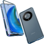 F�r Honor Magic 6 Lite Beidseitiger 360 Grad Magnet Glas H�lle Handy Tasche Bumper Blau 