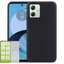 F�r Motorola Moto G34 Cover Handy Tasche Etuis TPU Hart Glas Panzer Folie AUSWAHL