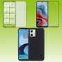 F�r Motorola Moto G34 Cover Handy Tasche Etuis TPU Hart Glas Panzer Folie AUSWAHL
