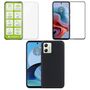 F�r Motorola Moto G34 Cover Handy Tasche Etuis TPU Hart Glas Panzer Folie AUSWAHL