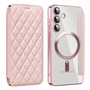 F�r Samsung Galaxy S24 Plus 360 Grad Full Magsafe Anti Datenklau Cover Rosa