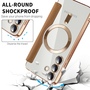 F�r Samsung Galaxy S24 Plus 360 Grad Full Magsafe Anti Datenklau Cover Braun