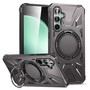 F�r Samsung Galaxy A15 MagSafe Schock Magnet Ring Schutzh�lle Grau