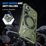F�r Samsung Galaxy A15 MagSafe Schock Magnet Ring Schutzh�lle Dunkelgr�n