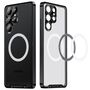 F�r Samsung Galaxy S24 Ultra Magsafe Frosted Metall Case Cover Schutz Tasche Schwarz
