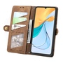 F�r ZTE Blade V50 Vita Kunstleder Zipper Wallet Tasche mit Schlaufe Schutz H�lle Case Cover Braun