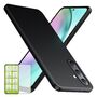 F�r Samsung Galaxy A55 Silikon TPU H�lle Tasche d�nn Schwarz + H9 Glas