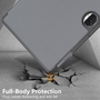 F�r Honor Pad 9 12.1 Zoll 3folt Wake UP Smart Cover Tasche Etuis H�lle Grau