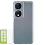 F�r Honor X7b Silikon TPU H�lle Case d�nn Transparent + H9 Hart Glas 