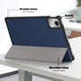 Fr Lenovo Tab M11 3folt Wake UP Smart Cover Tasche Etuis Hlle Dunkelblau