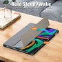 Fr Lenovo Tab M11 3folt Wake UP Smart Cover Tasche Etuis Hlle Grau