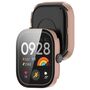 F�r Xiaomi Redmi Watch 4 Kunststoff H�lle + H9 Schutzglas Rosa