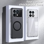 F�r Xiaomi 14 Ultra MagSafe Schock Clear TPU Hybrid PC Schutz H�lle