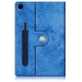 F�r Samsung Galaxy Tab A9 Plus Design 360 Grad Rotation Smart Kunst-Leder Tasche Blau