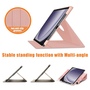 Fr Samsung Galaxy Tab A9 Plus Design 360 Grad Rotation Smart Kunst-Leder Tasche Pink