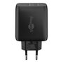 Goobay Schnellladegert 1x USB-C 1x USB-A Anschluss (45W) Schwarz