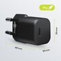 Goobay Schnellladeger�t USB-C Nano (30W) Schwarz