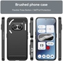 F�r Nothing Phone 2a / Plus Schock Carbon Textur TPU H�lle Schwarz