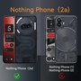 F�r Nothing Phone 2a / Plus Schock TPU Silikon H�lle + H9 Hart Glas