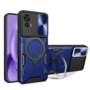 F�r Motorola Moto G84 5G Sliding Kamera TPU / PC Schutzh�lle Case Ring Halterung