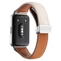 F�r Samsung Galaxy Fit 3 Leder Armband Litchi Textur magnetische Schnalle Wei� / Braun