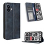 F�r Nothing Phone 2 Kunst Leder Book Wallet Schutz Tasche Retro Textur