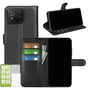F�r Asus ROG Phone 8 Kunst Leder Book Wallet Tasche Schwarz + H9 Glas 