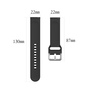 F�r Xiaomi Watch 2 hochwertiges Silikon Solid Color Armband Metallschnalle Watch Ersatz Arm Band Gr��e L Hellblau