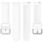 F�r Xiaomi Watch 2 hochwertiges Silikon Solid Color Armband Metallschnalle Watch Ersatz Arm Band Gr��e L Wei�