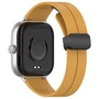 F�r Xiaomi Smart Band 9 Pro / 8 Pro / Redmi Watch 5 / 4 Groove Silikon Armband magnetische Schnalle Gelb