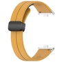 F�r Xiaomi Smart Band 9 Pro / 8 Pro / Redmi Watch 5 / 4 Groove Silikon Armband magnetische Schnalle Gelb