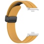 F�r Xiaomi Smart Band 9 Pro / 8 Pro / Redmi Watch 5 / 4 Groove Silikon Armband magnetische Schnalle Gelb