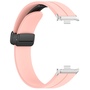 F�r Xiaomi Smart Band 9 Pro / 8 Pro / Redmi Watch 5 / 4 Groove Silikon Armband magnetische Schnalle Pink