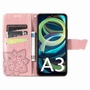 F�r Xiaomi Redmi A3 Kunstleder Wallet Handy Tasche Schmetterling Design H�lle Etuis Rosa