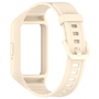 F�r Samsung Galaxy Fit 3 TPU Uhrenarmband mit integriertem Geh�use Ersatz Armband Beige
