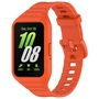 F�r Samsung Galaxy Fit 3 TPU Uhrenarmband mit integriertem Geh�use Ersatz Armband Orange