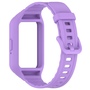 F�r Samsung Galaxy Fit 3 TPU Uhrenarmband mit integriertem Geh�use Ersatz Armband Lila